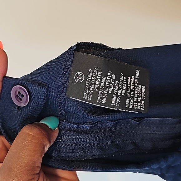 Plus size Blue Pencil skirt - Picture 4 of 4